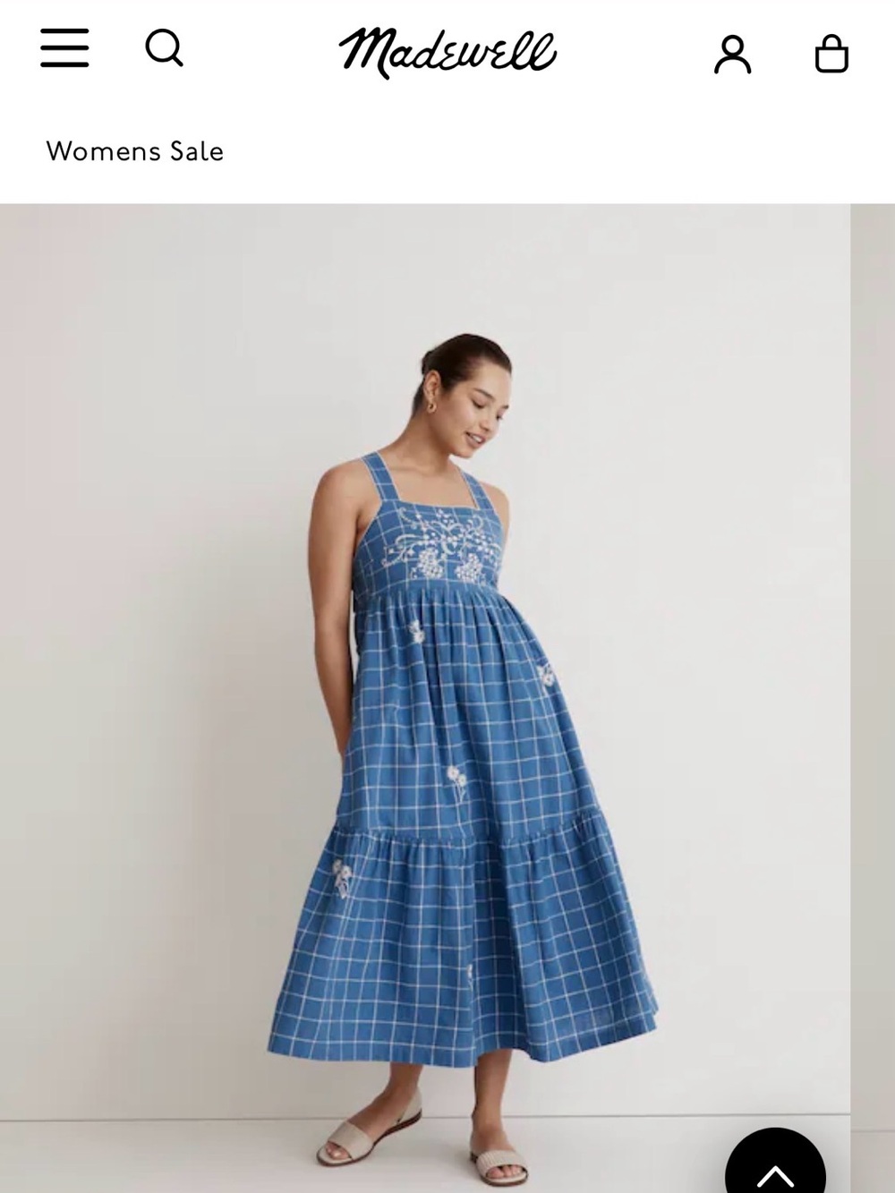 Madewell Cicely Tiered midi dress size 12